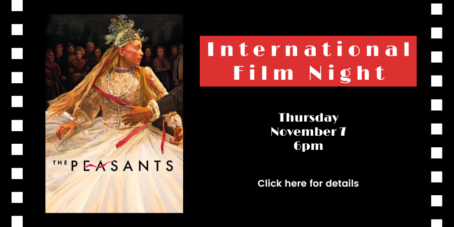 International Film Night: "The Teachers’ Lounge" (Germany, 2023) Thursday, October 17 6:00—8:00 PM. Click here for details.