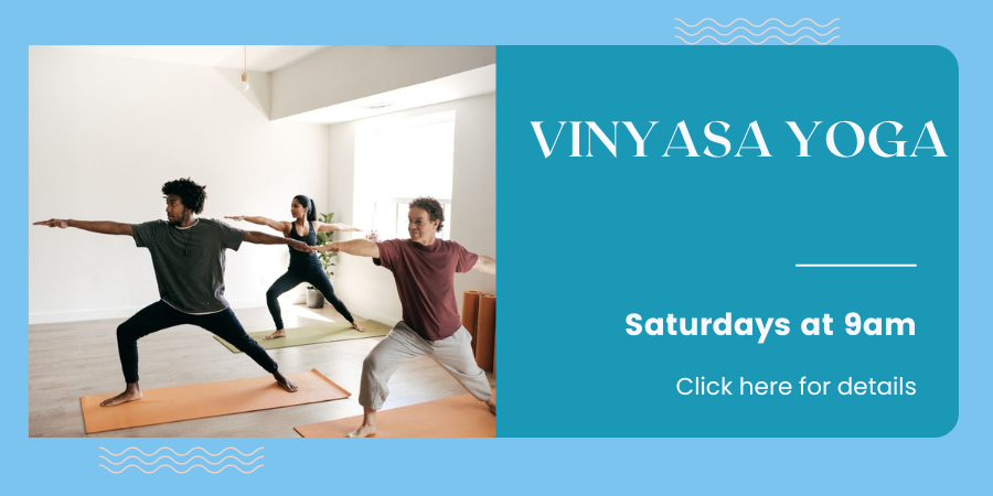 [IN PERSON] Vinyasa Power Yoga (all levels) Thursdays at 8am.