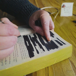 Blackout Poetry Party Graphic