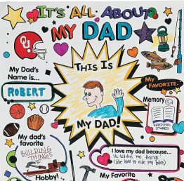 Drop-in Father's Day Card Craft Graphic